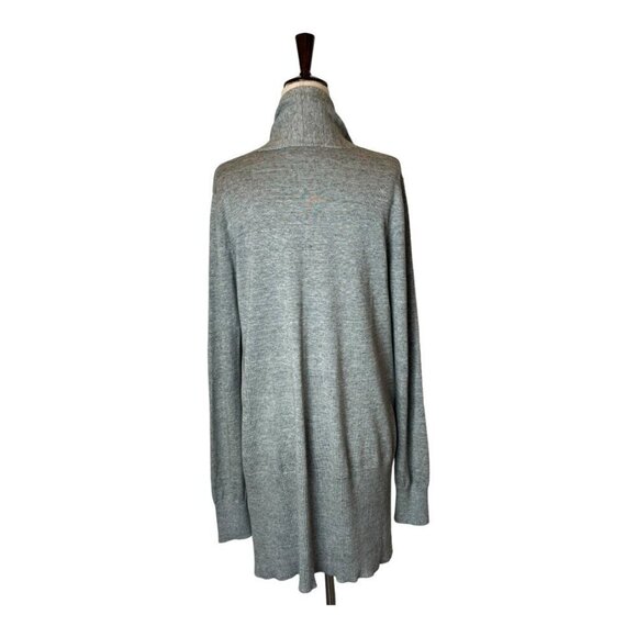 Repeat Easy Knit Sweater Women Small Gray Knit Open Front Long Line Cardigan - Picture 3 of 11